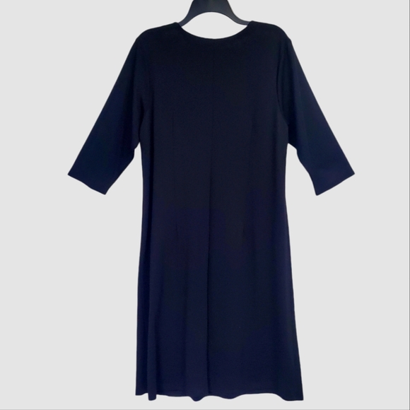 NWOT Cato Women's Midi Dress 1/2 Sleeves Black Modest  Size 14/16W - Picture 6 of 8